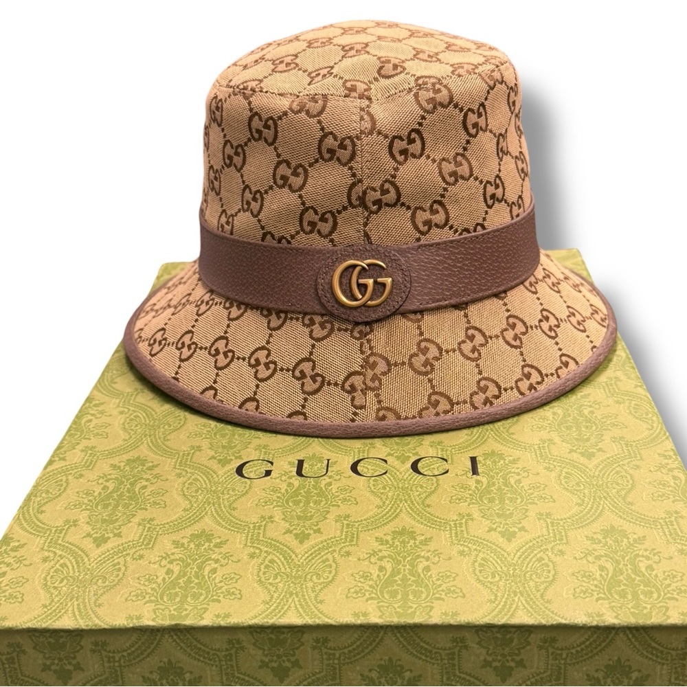 NIB Gucci GG Canvas Bucket Hat, Small - Picture 2 of 8